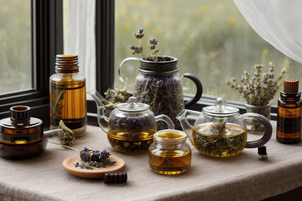 Fleurs de bleuet séchées en gros plan dans un sachet en papier kraft, utilisées en phytothérapie pour les cernes