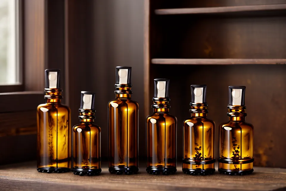 Assortiment d'huiles essentielles apaisantes sur une étagère, repères pour le bien-être au quotidien