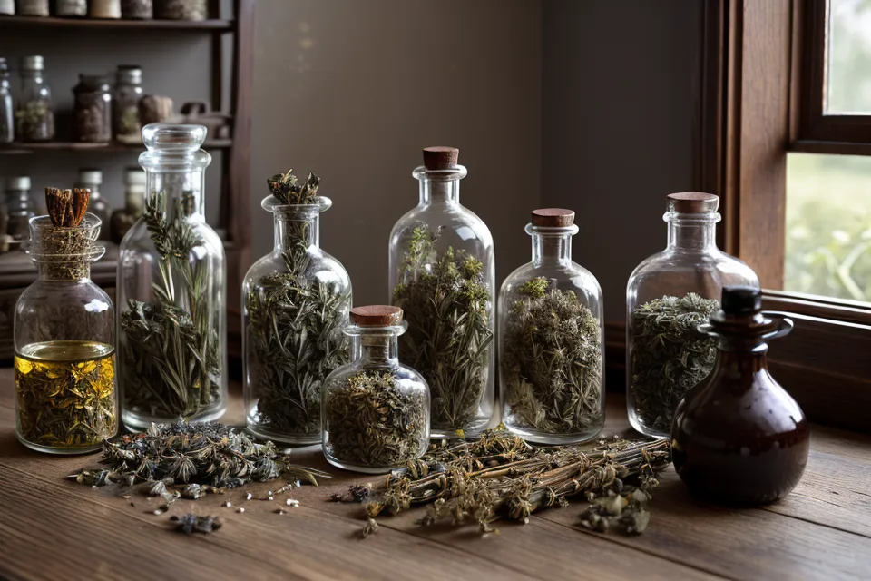 Plantes pour retrouver de l'énergie après une fatigue chronique, carnet de bien-être ouvert sur la table