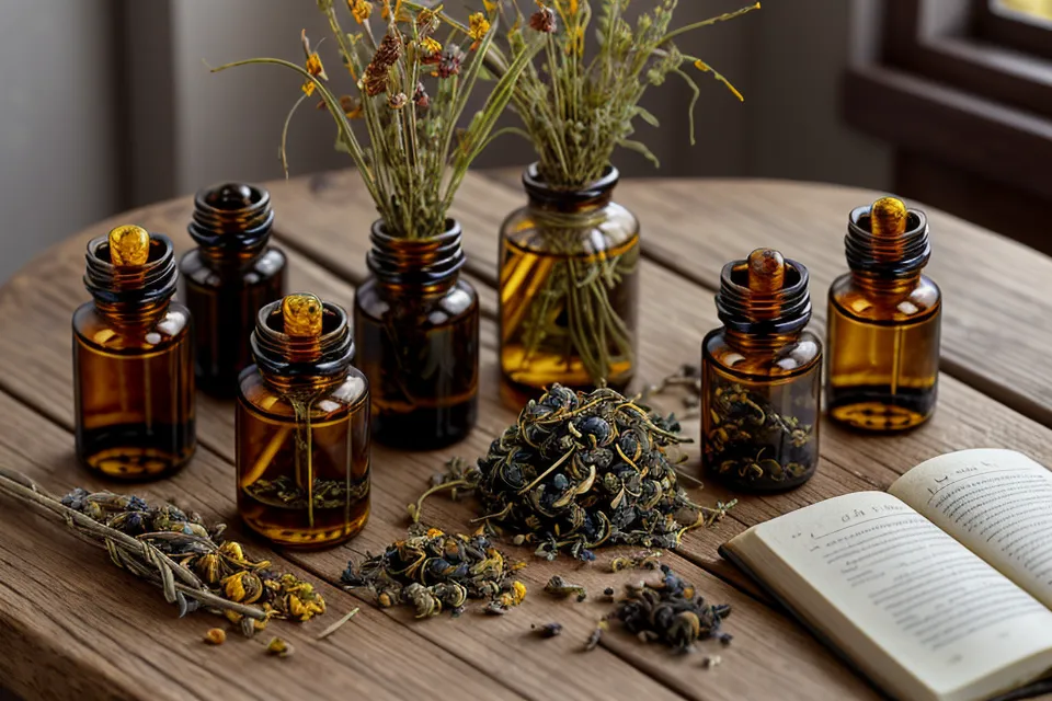 Infusion de framboisier et de mélisse pour apaiser le syndrome prémenstruel naturellement, tasse fumante sur une table